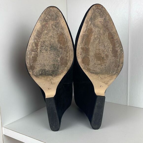 Sam Edelman Wilson Suede Ankle Boots 8.5 Black - Picture 7 of 11